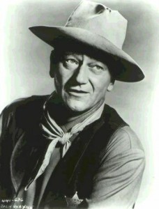 John Wayne as a cowboy