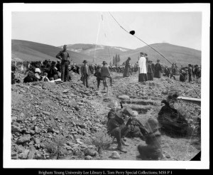 Burial service for the victims