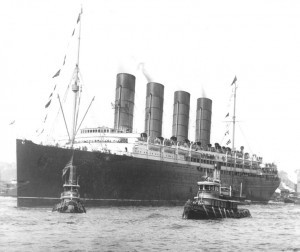 The Lusitania in 1907