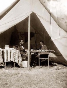 President Lincoln at Antietam