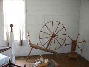 A spindle inside the Ray House.