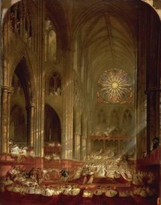 Coronation of Queen Victoria by John Martin